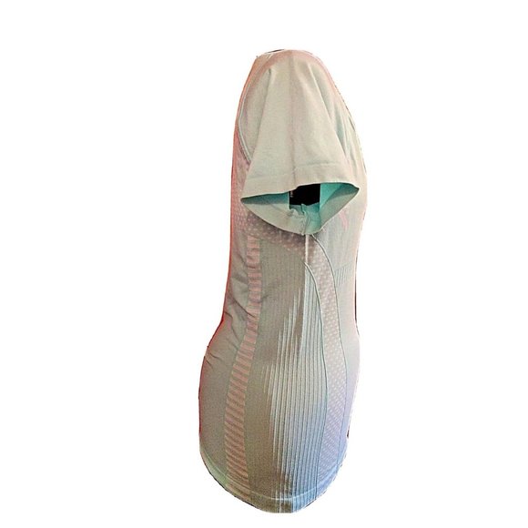 FILA Sport Womens Top Size Large Blue Athletic Short Sleeves V Neck - Picture 4 of 7